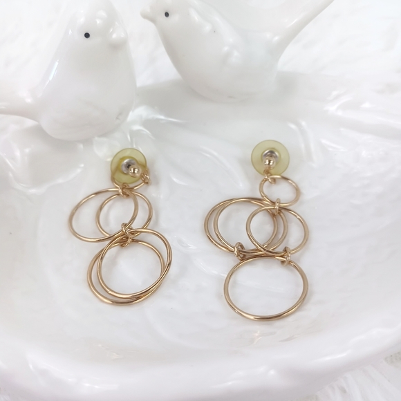Worthington Circle Dangle Earrings - Picture 9 of 11
